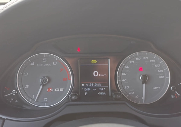 Audi SQ5 cena 91000 przebieg: 116494, rok produkcji 2014 z Lublin małe 37